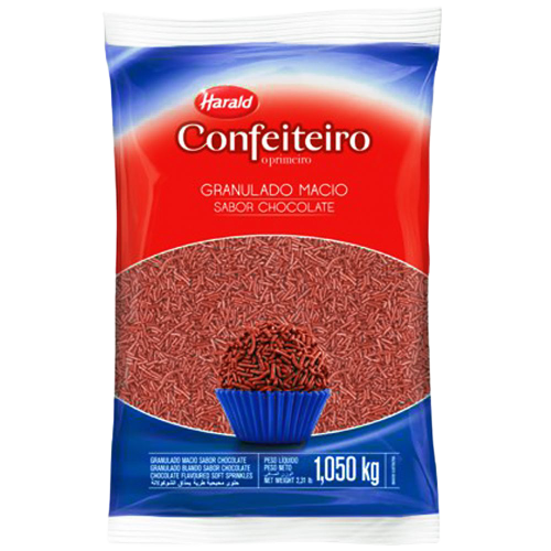 Granulado Macio 1kg chocolate harald Confeiteiro 1un