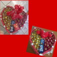 coraçao de chocolate grande