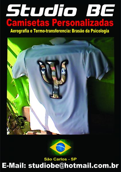 Camisetas em Aerografia: Psicologia