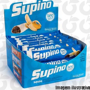 Barra de Frutas Banana e Chocolate Branco Zero 24x24g Banana Brasil
