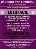 CADERNO DAS LOTERIAS IMPERIO DA SORTE N 3 LOTOFACIL