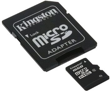 Cartão de Memória Kingston 16GB microSDHC Class 10 Flash Card (SDC10/16GB)