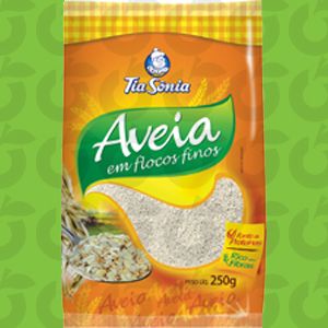 Aveia em Flocos Finos 250 Gramas Tia Sônia