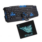 2.4G USB Gaming Gamer Jogo Multimídia Conjunto de Teclado e Mouse Sem Fio Combo Kit Waterproofe Cont