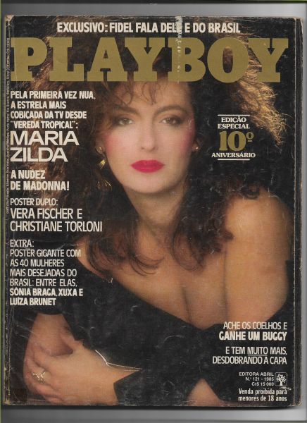 MARIA ZILDA-REVISTA PLAYBOY-AGOSTO DE 1985