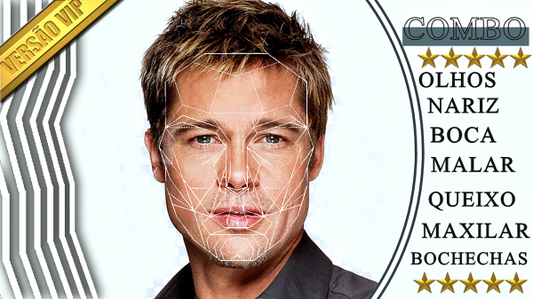 COMBO BRAD PITT (Golden Ratio face)
