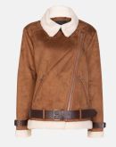 JAQUETA LONGA COM CINTO AMARO