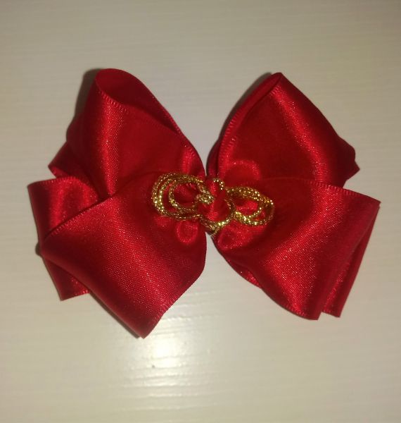Laço Duplo Cetim Vermelho