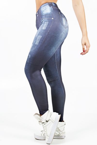 Legging Jeans Escura Sublimada | Ref: F1033