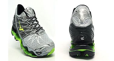 Tênis Mizuno Wave Prophecy 7 Prata e Verde Limão/Tamanho > 38/39/40/41/42/43