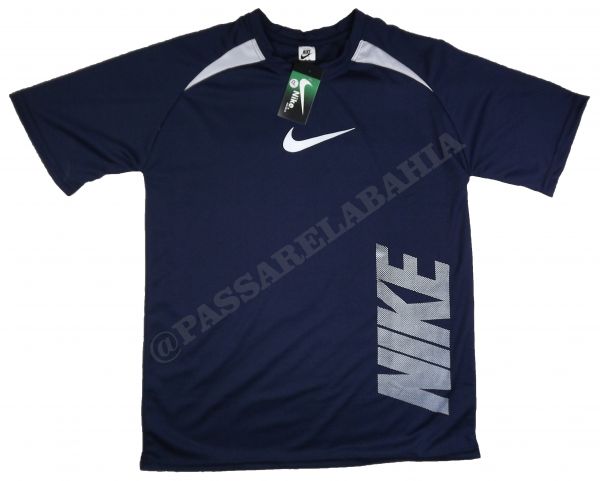 Camisa Nike manga curta Azul marinho-branco