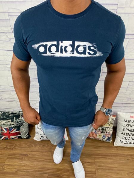 Camiseta Adidas - Azul Marinho Marca: Adidas REF. 12ADDS