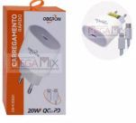 Carregador USB-C para Iphone 20W 3A OR-IC030/I - Oberon