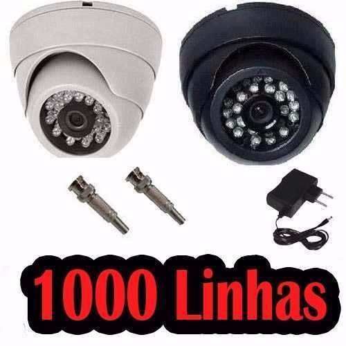 Camera Dome Ccd Infra Vermelho 24 Leds 20mt 800 Linhas 3,6mm