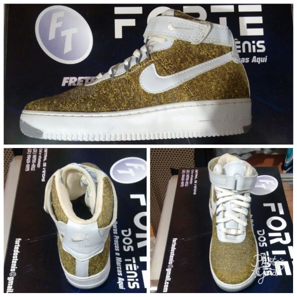 Tênis Air Force Flyknit One Cano Alto Unisex.