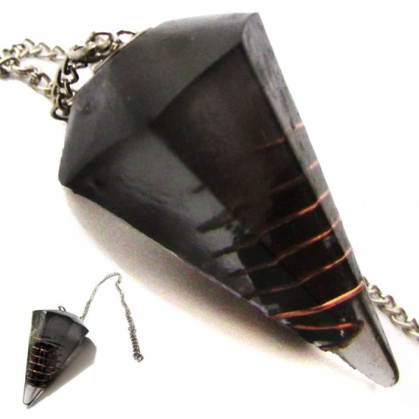 81072 - Pêndulo Orgonite de Turmalina Negra