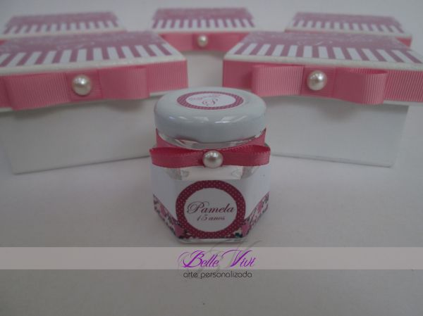 kit caixa mdf com potinhos de vidro