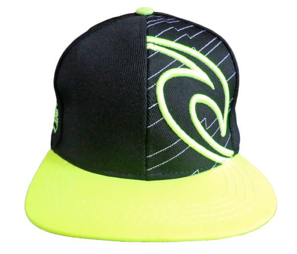Boné Rip Curl Aba Reta Preto e Verde 21