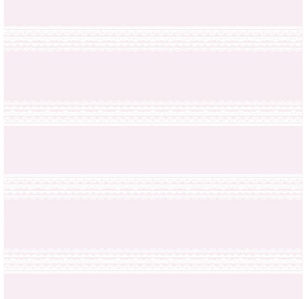 Papel de Parede Bambino's Bobinex (Nacional) - Imitação de Renda (Rosa/ Branco) 3336