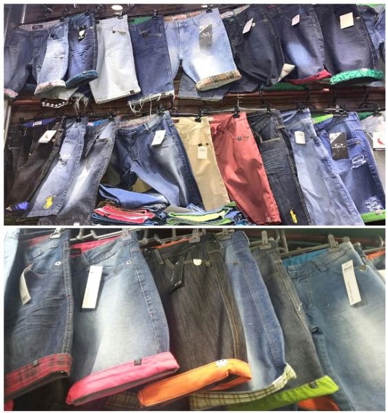 10 Peças - Bermudas Jeans Masculinas ** 34 ao 48