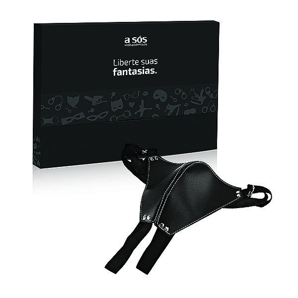 Saqueira Fio Dental Masculino Jockstrap na cor Preta