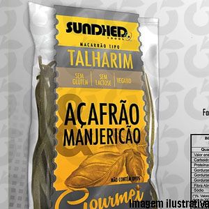 Macarrão Talharim Açafrão e Manjericão 300g Sundhed
