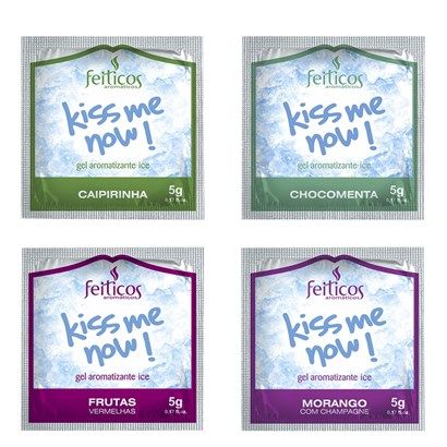 Sachê Gel Comestível Ice Kiss Me Now 5gr Feitiços