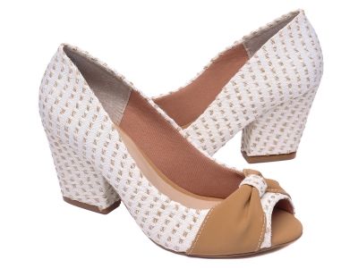 Sapato Peep Toe Feminino (Ref: SM33.558C)