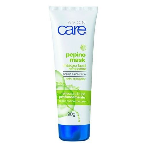 Máscara facial refrescante pepino e chá verde
