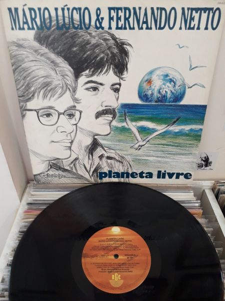 Lp Mário Lúcio e Fernando Netto - Planeta Livre (RGE - 1991) Autografado