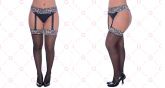 MEIA 7/8 com cinta liga  FASHION PANTYHOSE