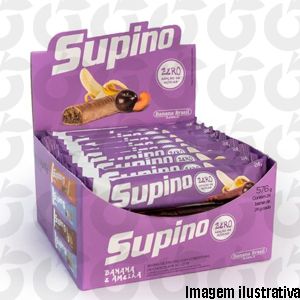 Barra de Frutas Banana e Ameixa Zero 24x24g Banana Brasil