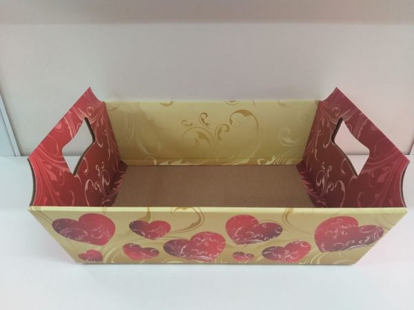 CESTA 5916 G 37X27X11CM CORAÇÃO
