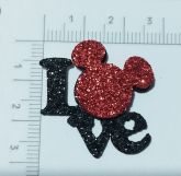 Love Mickey Vermelho (60 Adesivos)