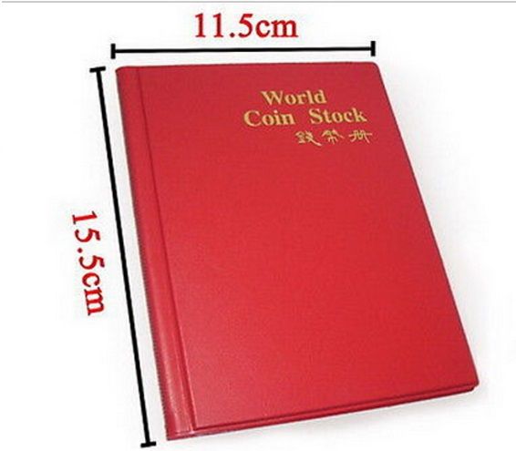 Álbum pequeno, capacidade de 120 moedas