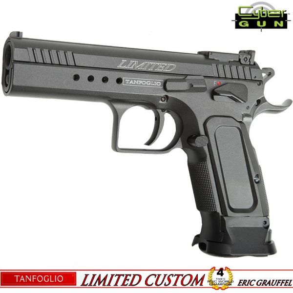 Airsoft Pistola Tanfoglio Limited Custom IPSC - Cybergun - Full Metal