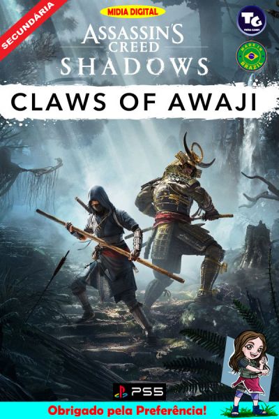 Assassins Creed Shadows + Expansão As Garras de Awaji - Secundária - PS5