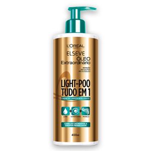 Elseve Light-Poo Óleo Extraordinário Creme de Limpeza Inteligente com 400ml