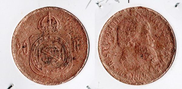 B788-19 - 20 Réis- 1869 - Império