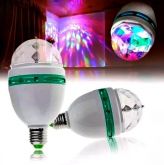 Lâmpada Colorido Led Rotativa Giratória Bola Maluca