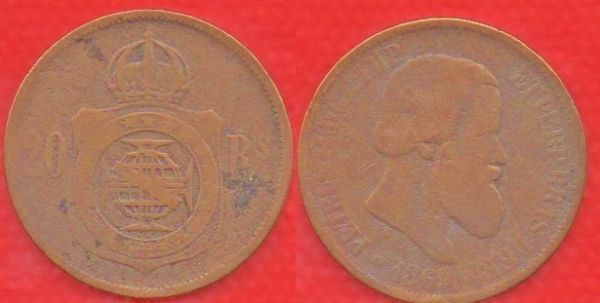 B788-23 - 20 Réis- 1869 - Império