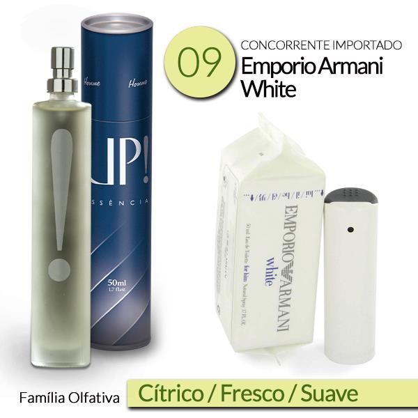 UP! 09 Masculino Concorrente Importado Armani White
