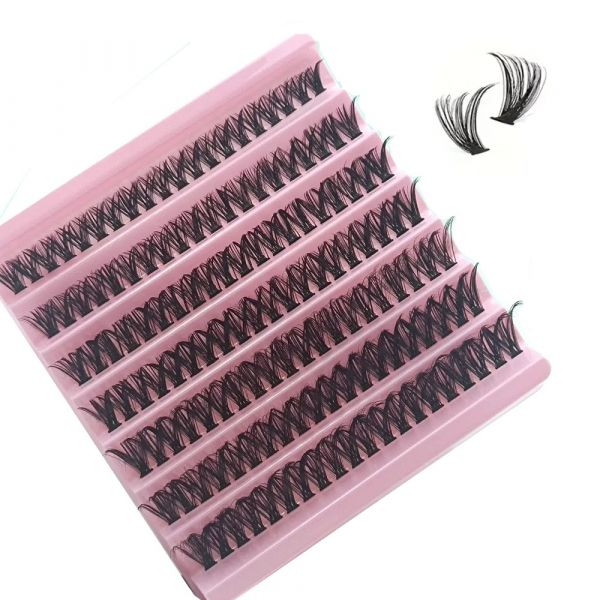 140 Extensão de Cílios Cílios Postiços Em Tufinhos 50D 9-16 MM