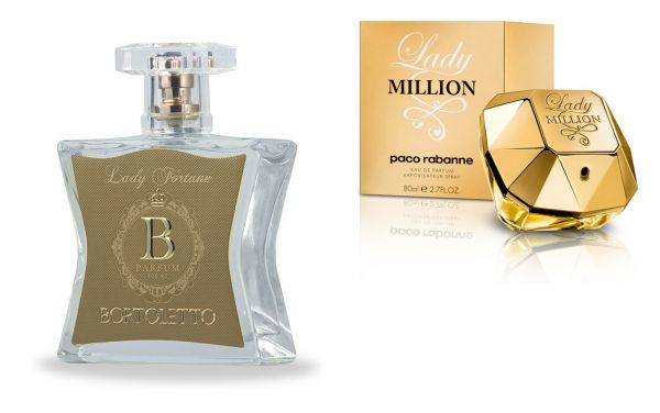 Perfume Feminino Bortoletto Lady Fortune 100ml (Lady Million- Paco Rabanne)