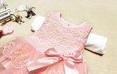 Vestido Infantil Baile Bebê Princesa Algodão Bordado