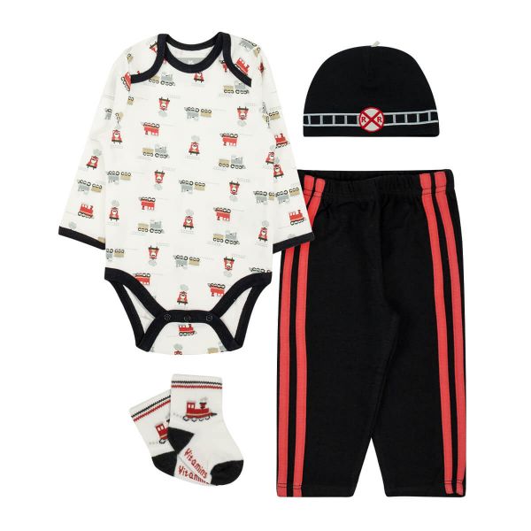 Conjunto Body Trenzinho 4 peças - Brandili