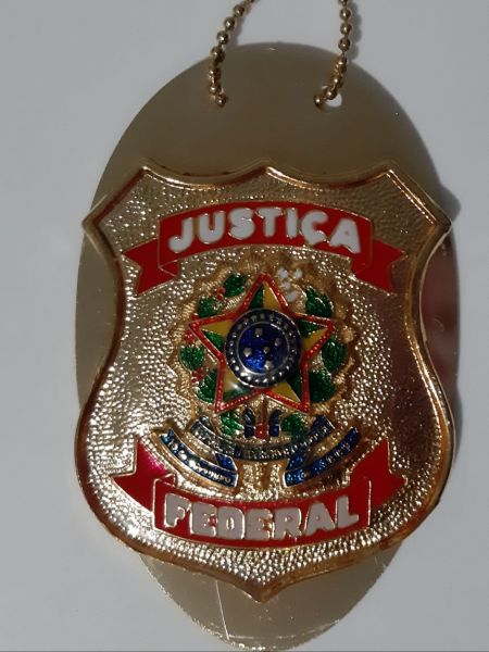 DISTINTIVO JUSTIÇA FEDERAL DOURADO