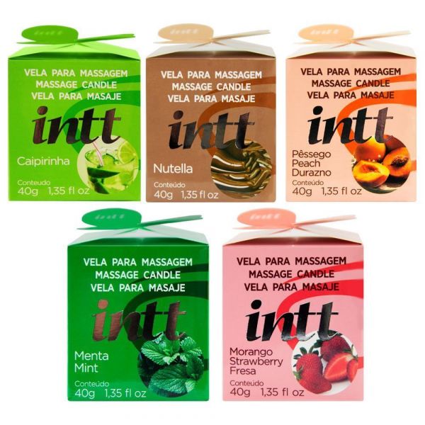 VELA AROMÁTICA QUE VIRA UM ÓLEO PARA MASSAGEM E BEIJÁVEL 30G INTT