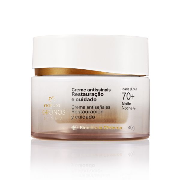 Chronos 70+ noite creme antissinais restauração e cuidado - 40g
