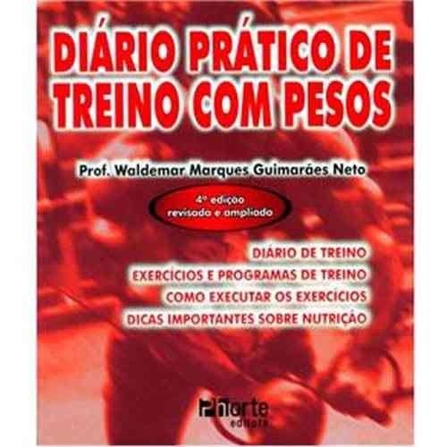 Livro Diário Prático De Treino Com Pesos - Phorte